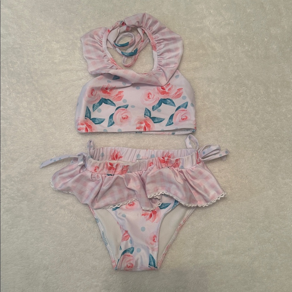 Sugar Dumplin Kids Swim Floral Bikini - 3T